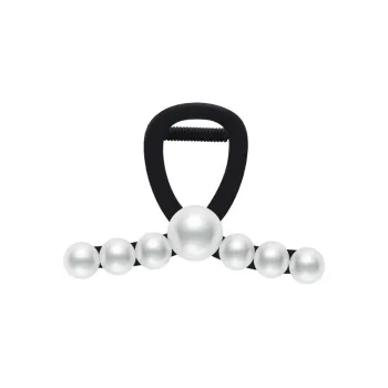 ROYALSASA Acrylic, Faux Pearl Hair Clips Women's