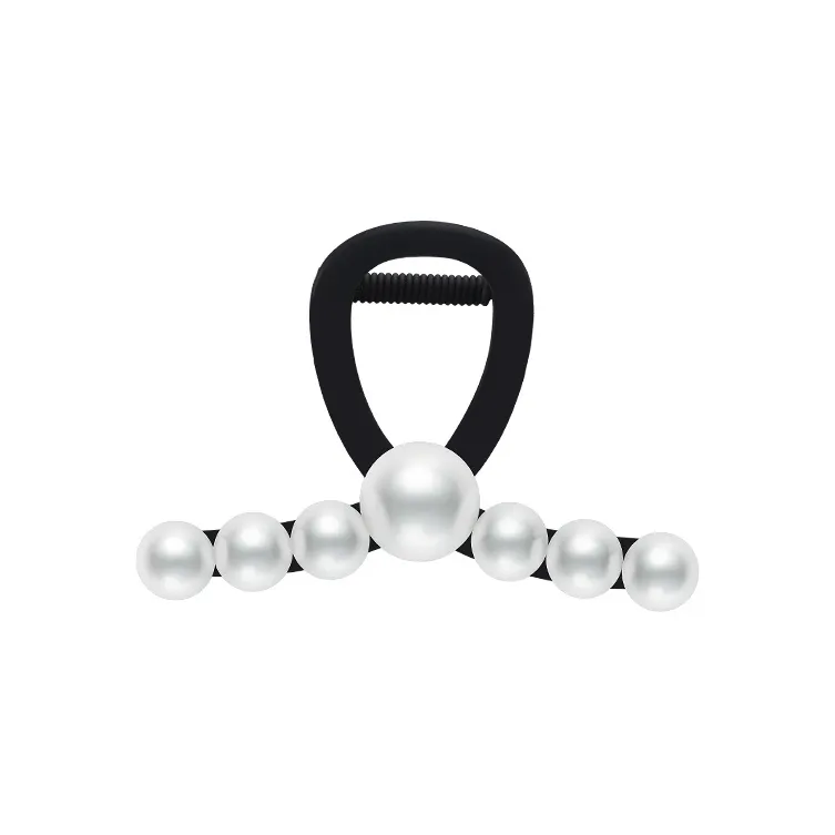 ROYALSASA Acrylic, Faux Pearl Hair Clips Women's-0