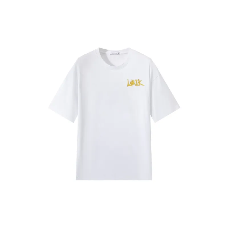 JEANSWEST T Shirt Drop Shoulder Sleeve Summer Women's White-2