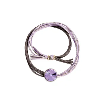ROYALSASA Rubber Band, Faux Crystal Hair Tie Women's