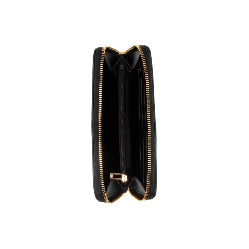 GUESS Coated Canvas Wallet Medium Size Women's Black-2