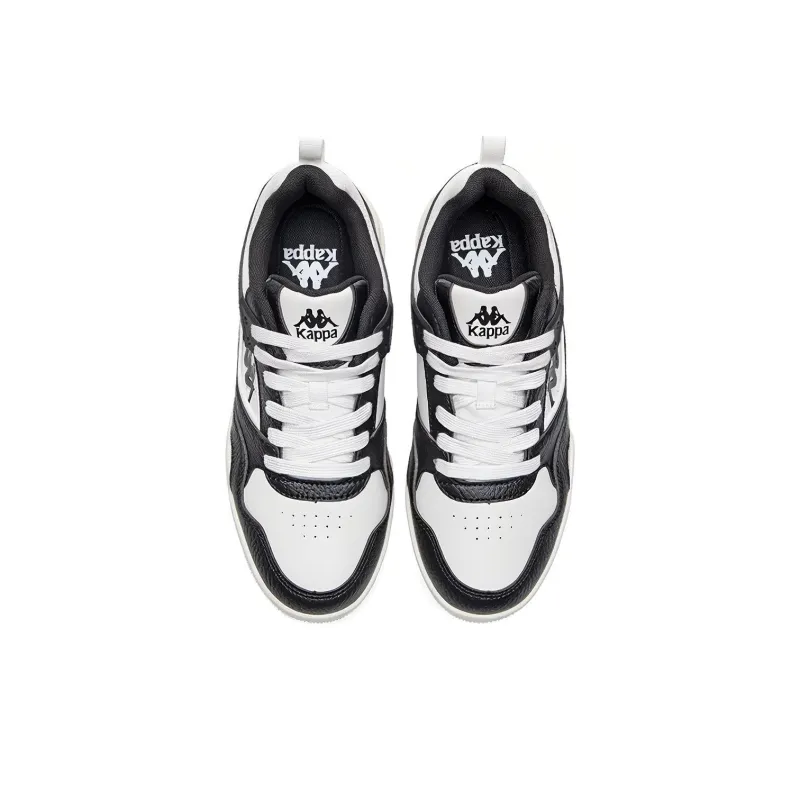 Kappa Slip Resistant, Abrasion Resistant, Lightweight, Breathable Low Top Skateboard Shoes Unisex Black White-3