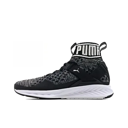 PUMA Ignite Evoknit Casual Shoes Women's Mid-Top Black/White