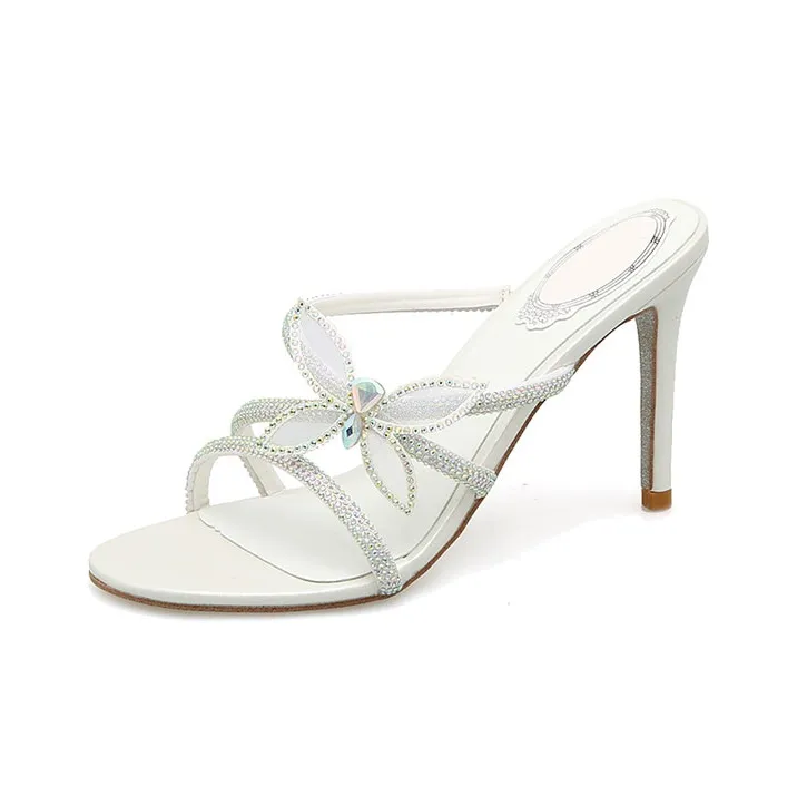 STARRO Slide Slippers Women's White-12