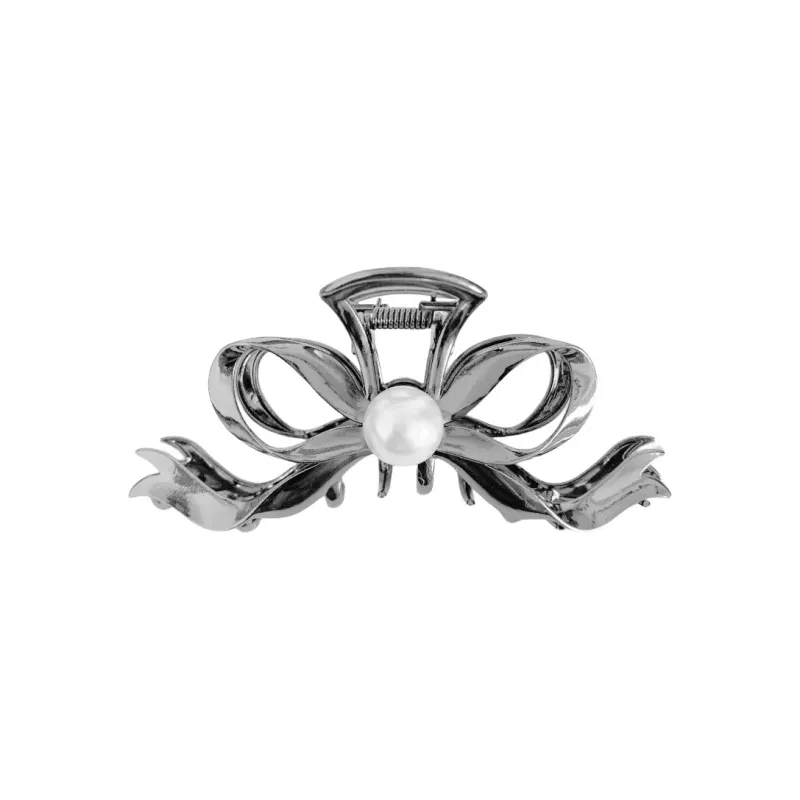 Kelanxi Alloy Hair Clips Women's Black/Silver-3