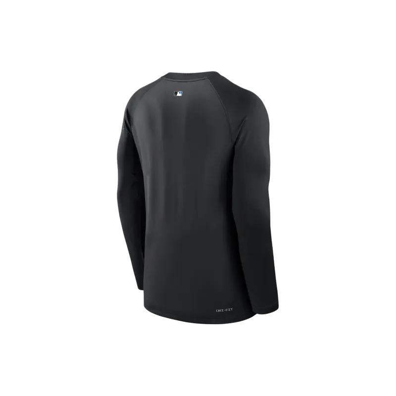 Nike Miami Marlins Authentic Collection Game Time Men's Nike Dri-FIT Mlb Long-Sleeve T-Shirt-1