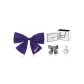 3# Purple Bowknot (Towel Bear+JK Bowknot)