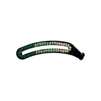 ROYALSASA Faux Crystal Acrylic Hair Clips Women's