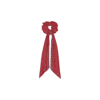 SAINT LAURENT Bandana Printed Ribbon Detailed Scrunchie