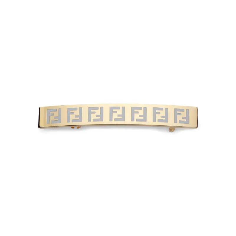 FENDI Brass Iron Hair Clip Women's Gold-0