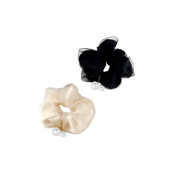 SENDME Hair Ties Women's Elegant Scrunchy Two Piece Set