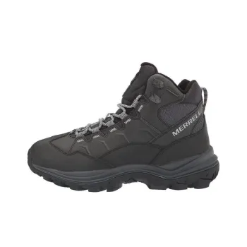 MERRELL Thermo Cushioning Anti-Slip And Wear-Resistant High-Top Hiking Shoes Women's Black Gray Color