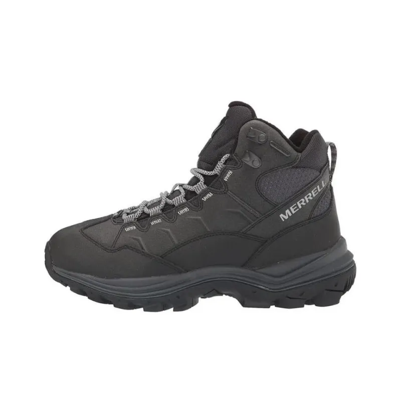 MERRELL Thermo Cushioning Anti-Slip And Wear-Resistant High-Top Hiking Shoes Women's Black Gray Color-0