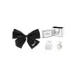 1# Black Bowknot Clothing Set