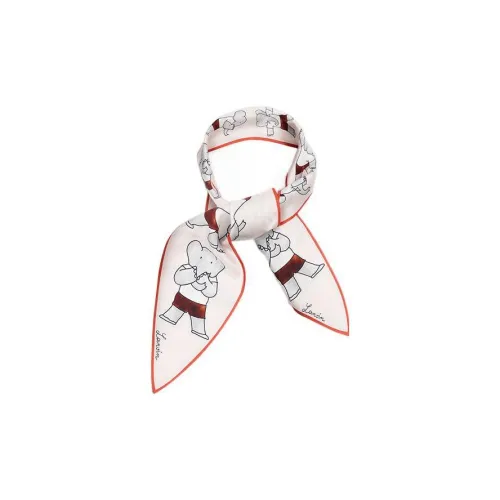 Lanvin Silk Hair Bands Women's Red/Beige