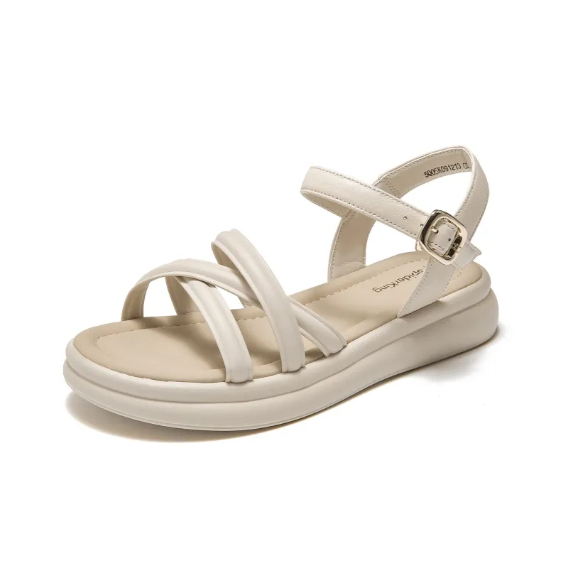 Spider King Strap Sandals 3.6cm Women's Ecru-1