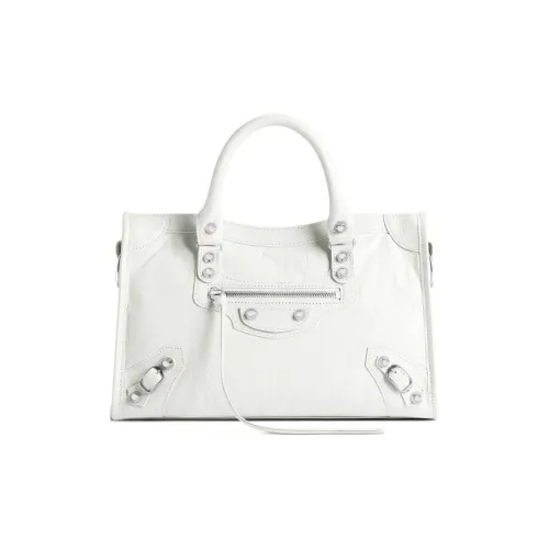 Balenciaga Arena Lambskin Crossbody One Shoulder Handbags Small Size Women's White