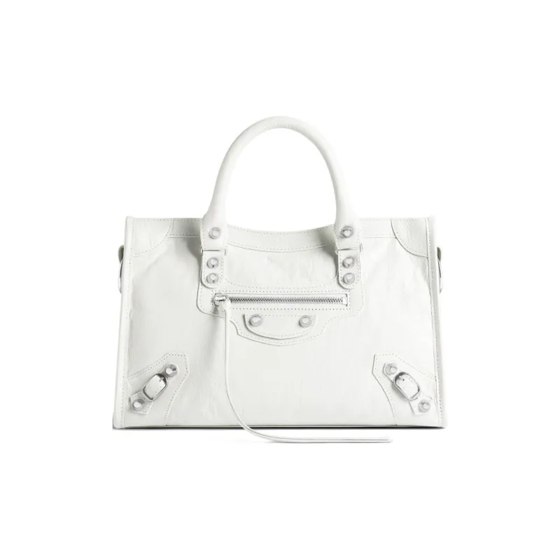 Balenciaga Arena Lambskin Crossbody One Shoulder Handbags Small Size Women's White-0