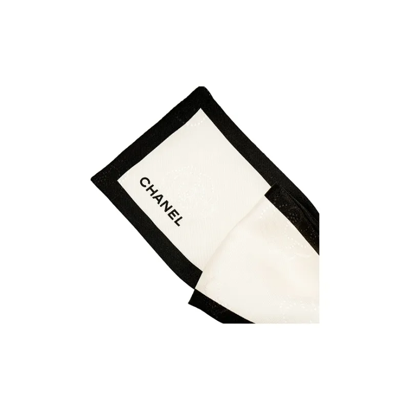 CHANEL Hair Ties Women's Ivory White/Black-2