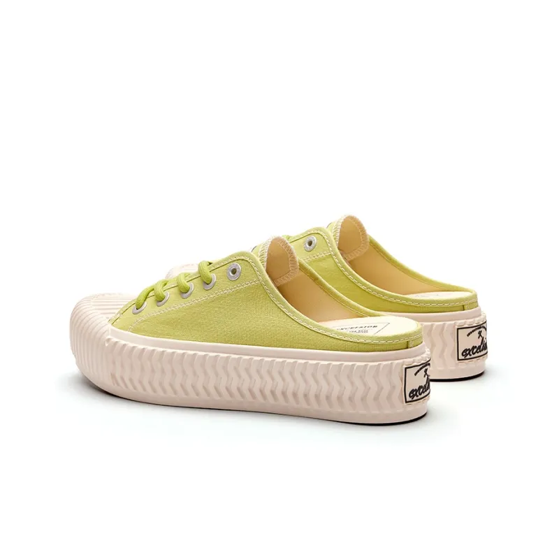 Excelsior Canvas Shoes Women's Low Top Rouge Pink/Lime Green-2