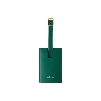 Mulberry Microfiber Leather Luggage Tag Women's Peacock Green