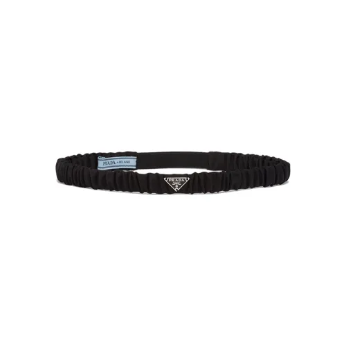 PRADA Nylon Hair Band Women's Black