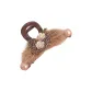Coffee Penguin Plush Pearl Claw Clip
