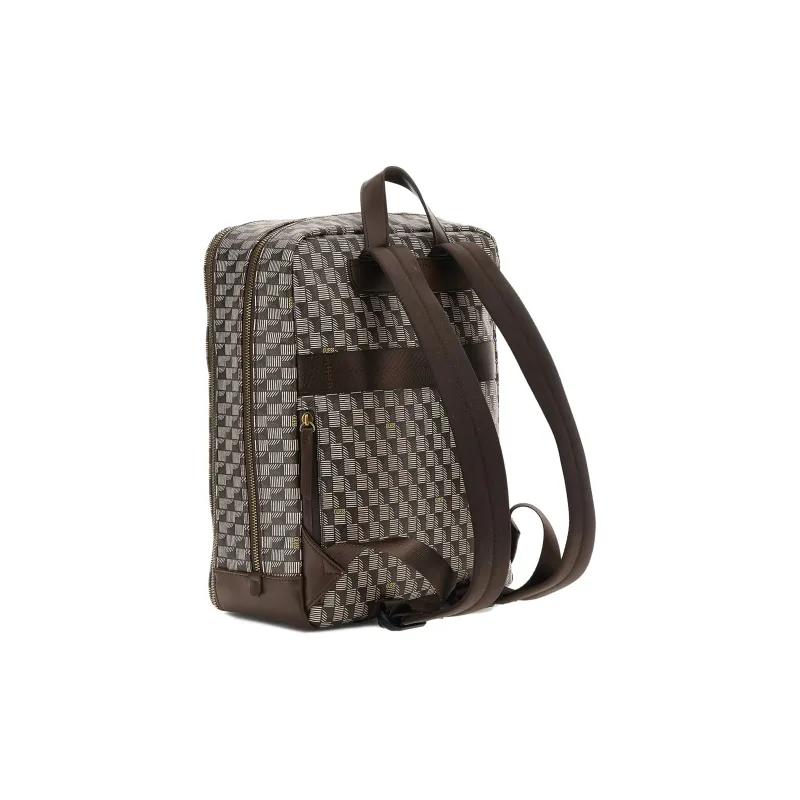 GUESS Artificial Leather Backpack Men's Brown-1
