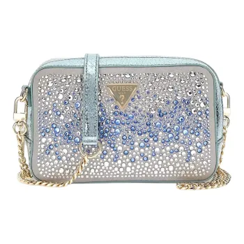 GUESS Faux Leather Shoulder Bag Crossbody Bag Mini Women's Blue