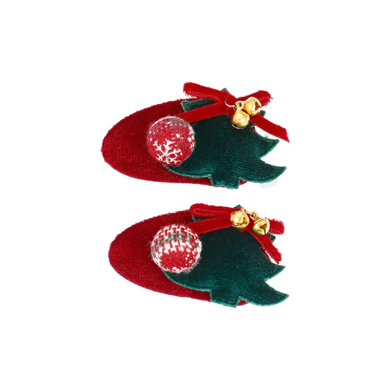 Specialoutlook Hair Clips Women's Green Red-1