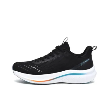 LOTTO Cushioning Anti Slip And Wear Resistant Low Top Carbon Plate Marathon Running Shoes Men's Black