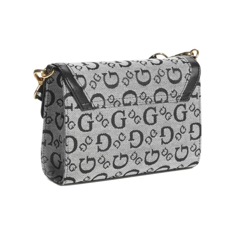 GUESS Blended Material Wallets Shoulder Bag Crossbody Bag Women's Black Gray Color-1