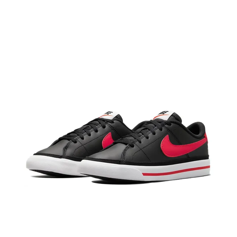 Nike Court Legacy Low-Top Sneakers Black/Red GS-2