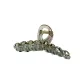 Medium Size Gray Full Rhinestones Hair Clip
