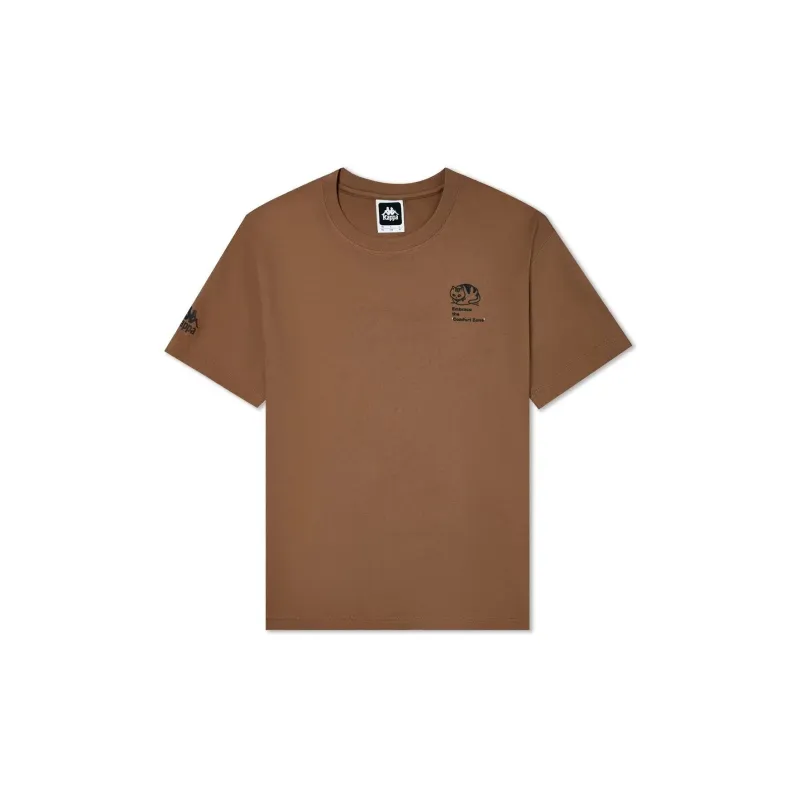 Kappa T Shirts Unisex Coffee Brown 6527-1