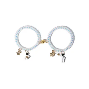 AAJF Polyester Hair Tie Unisex Gold