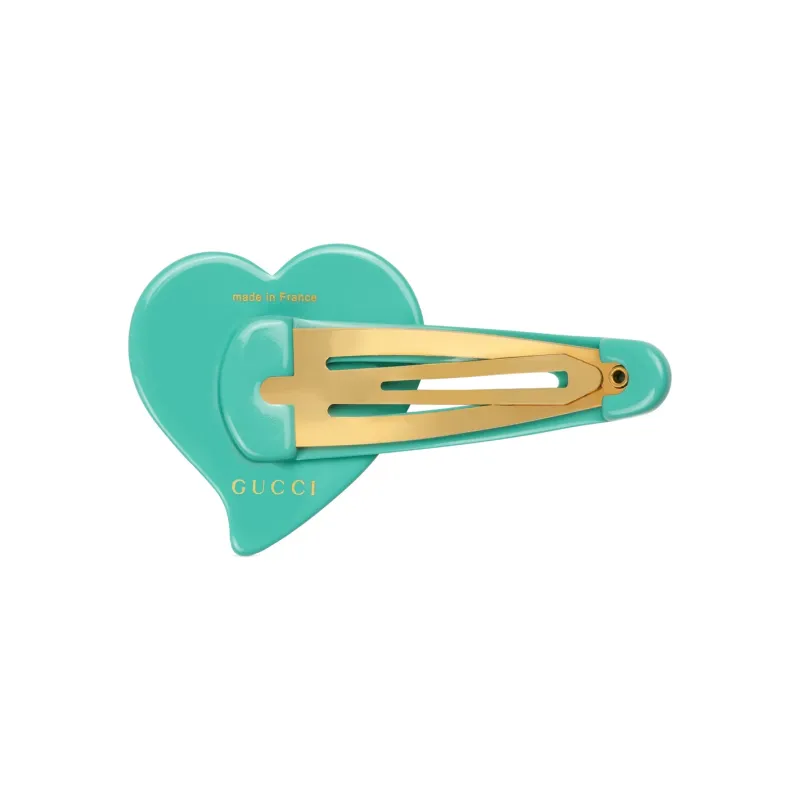 GUCCI Resin, Crystal, Rubber Hair Clips Women's Green-1