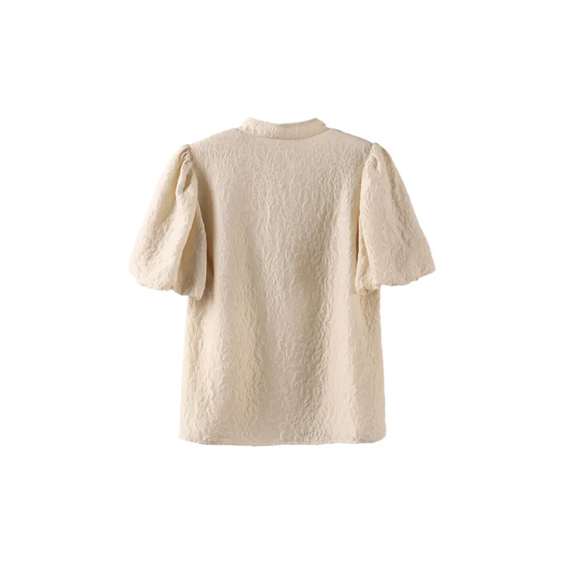 MAIGRE SIMHAT Shirt Women's Semi-Transparent Light Yellow-1