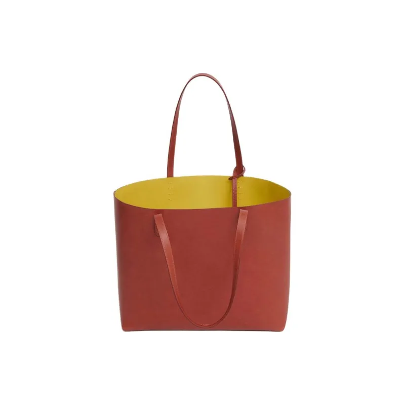 MANSUR GAVRIEL Plant Tanned Leather Tote Bag Shopping Bag Shoulder Bag Handbag Large Size Women's Brown Multicolor Lime-2