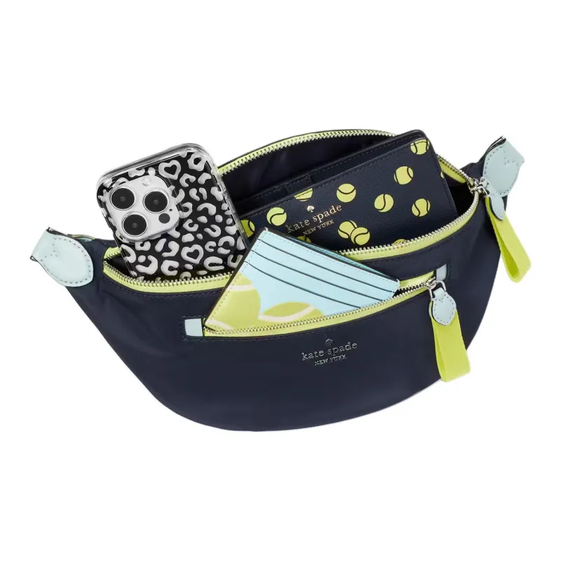 Kate Spade Recycled Nylon Fanny Pack Women's Blue Multicolor-4