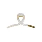 Min Letter Hair Clip, White