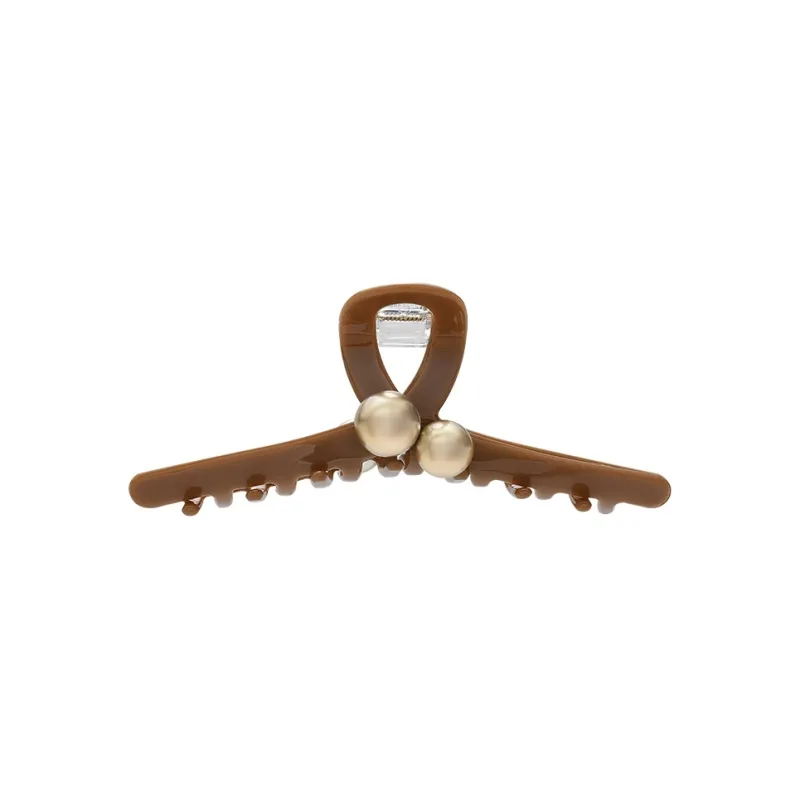 ROYALSASA Acrylic, Faux Pearl Hair Clips Women's-0