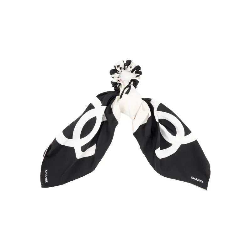 CHANEL Hair Tie Hair Bands Women's Black/White-0