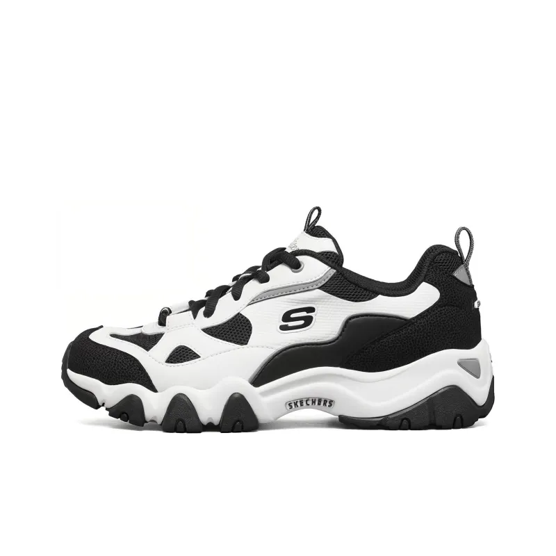 Skechers D Lites 2.0 Sport Shoes Black/White Women's-0