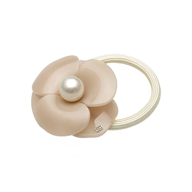 ALEXANDRE DE PARIS Myth Camellia Collection Ponytail Hair Tie Women's-7