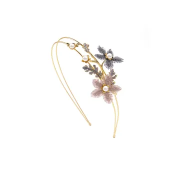 ROYALSASA Alloy, Fabric, Faux Pearl Headbands Women's