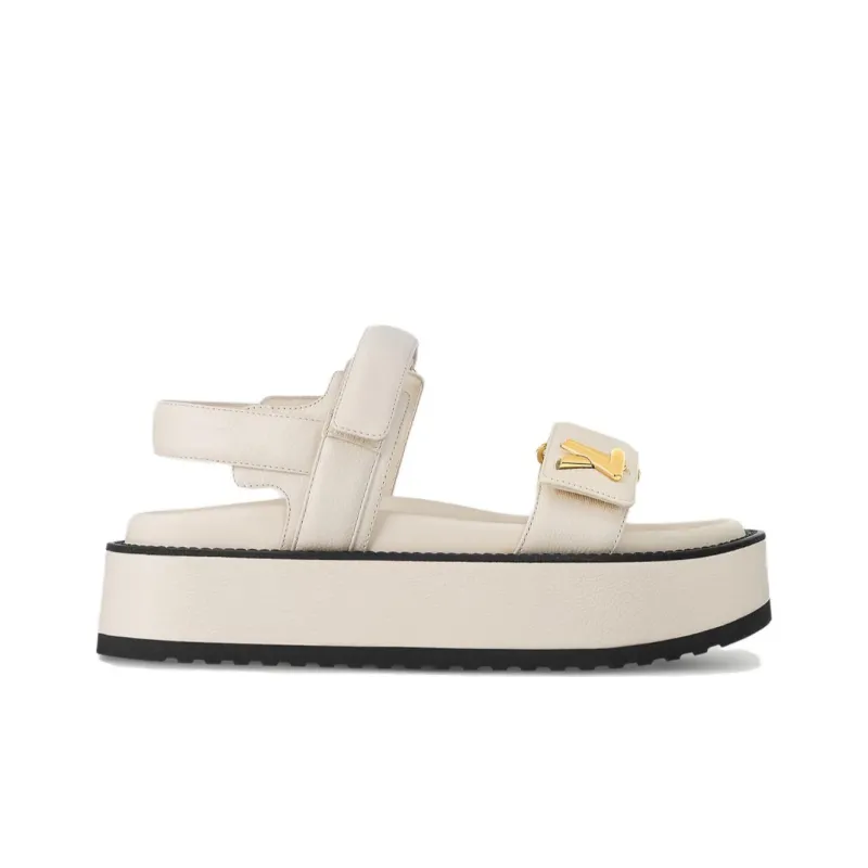 LOUIS VUITTON Sunset Beach Sandals Women's Ecru-1