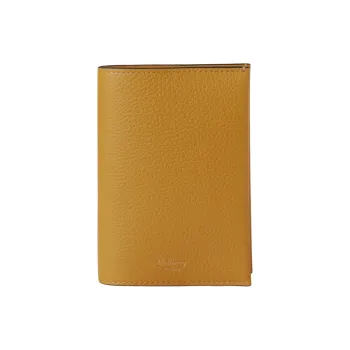 Mulberry Cow Leather Passport Holder Women's Deep Amber