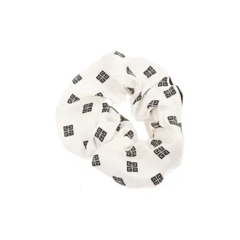 Givenchy Silk Hair Tie Women's Black/White