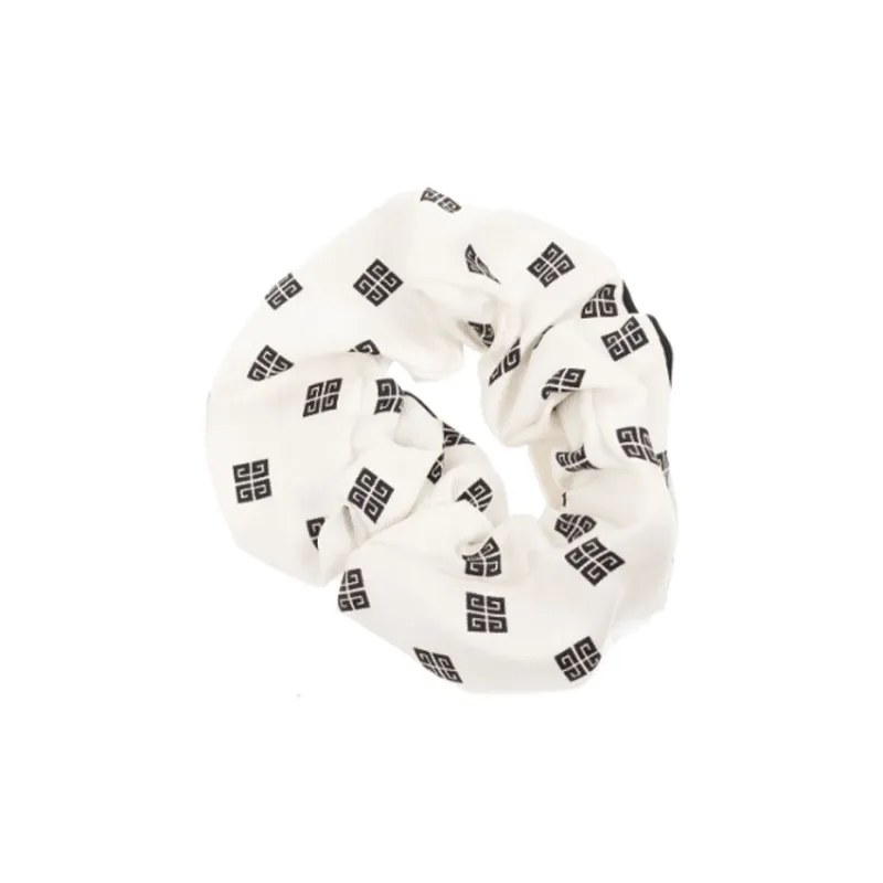 Givenchy Silk Hair Tie Women's Black/White-0